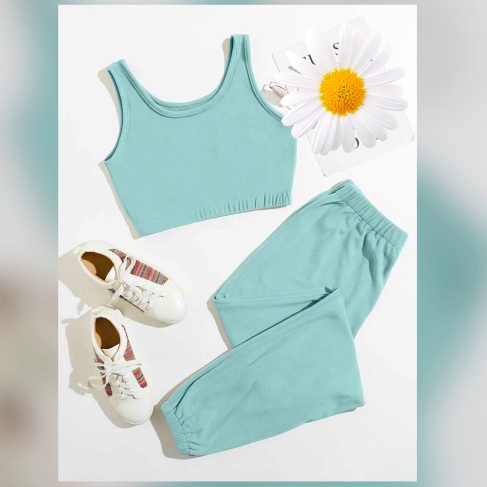 💫Crop Tank Top w/ Pants Lounge set